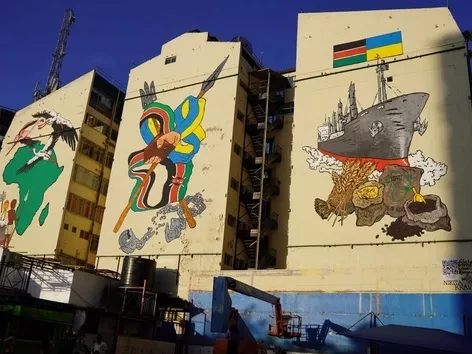 Paint Ukraine: murals around the world created to support Ukrainians