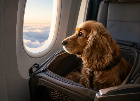 Cómo viajar en avión con un perro: Las mejores ciudades para una escala cómoda